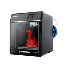 3D printer with red sculptured object on build platform and blue filament spool | Forward Education