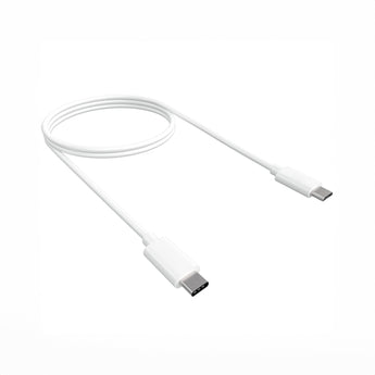 USB-C to micro-USB cable with white connectors and flexible cord design | Forward Education
