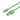 Green USB-A to micro-USB cable with molded connectors on white background | Forward Education