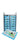 Storage tower with 14 blue compartment trays holding electronics components and coding kits | Forward Education
