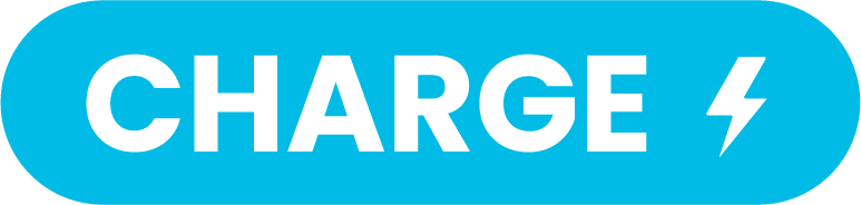 Blue rounded button with white "CHARGE" text and lightning bolt icon | Forward Education