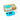 Turquoise handheld device with screen, joystick, buttons, and USB cable in cardboard packaging | Forward Education