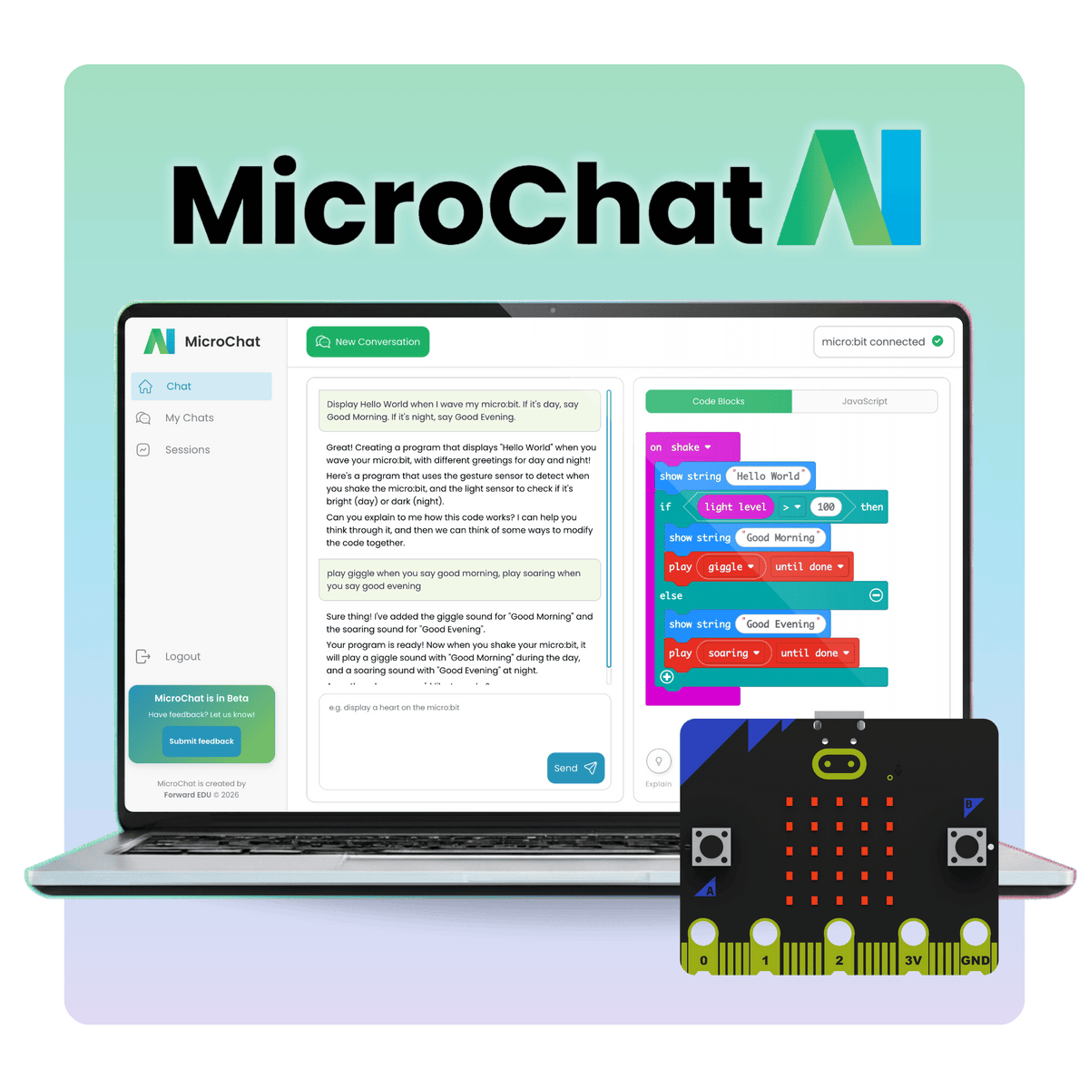 Micro Chat Code Coding for Good Kit — micro:bit STEM Coding Kit for K-12 | Forward Edu ...