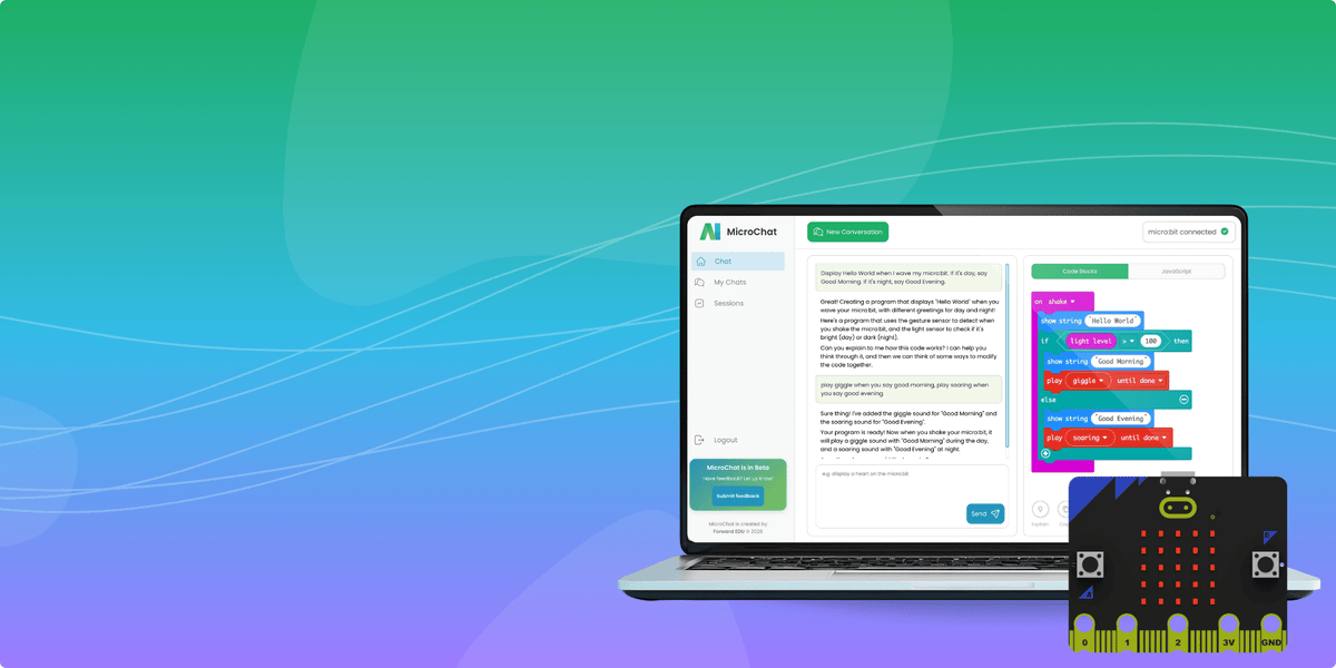 Micro Chat Code AI Literacy for K-12 — Teach AI with micro:bit – Forward Education
