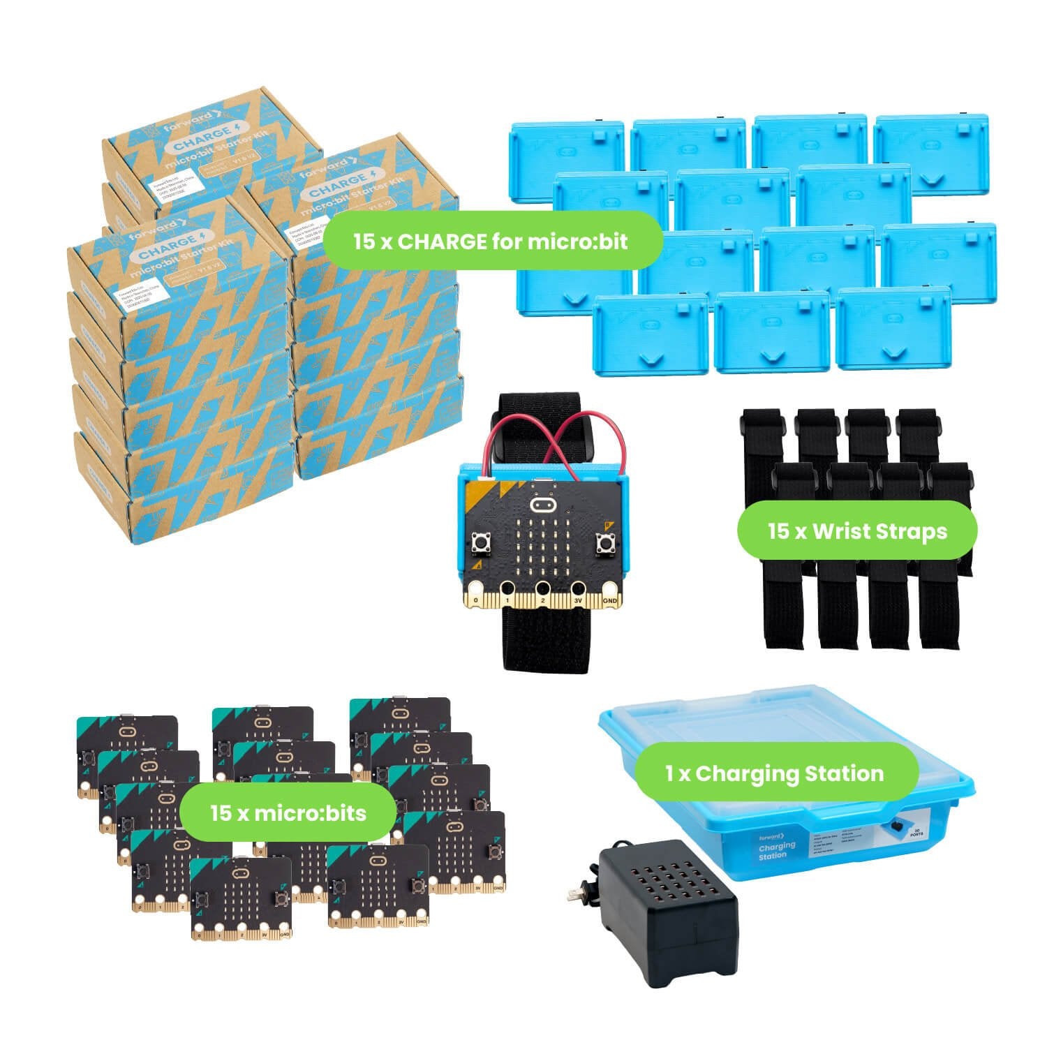 Hun Ble Bundle Coding CODING Power Bundle - Coding for Good Kits, micro:bit and Charging ...