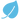 Blue leaf icon