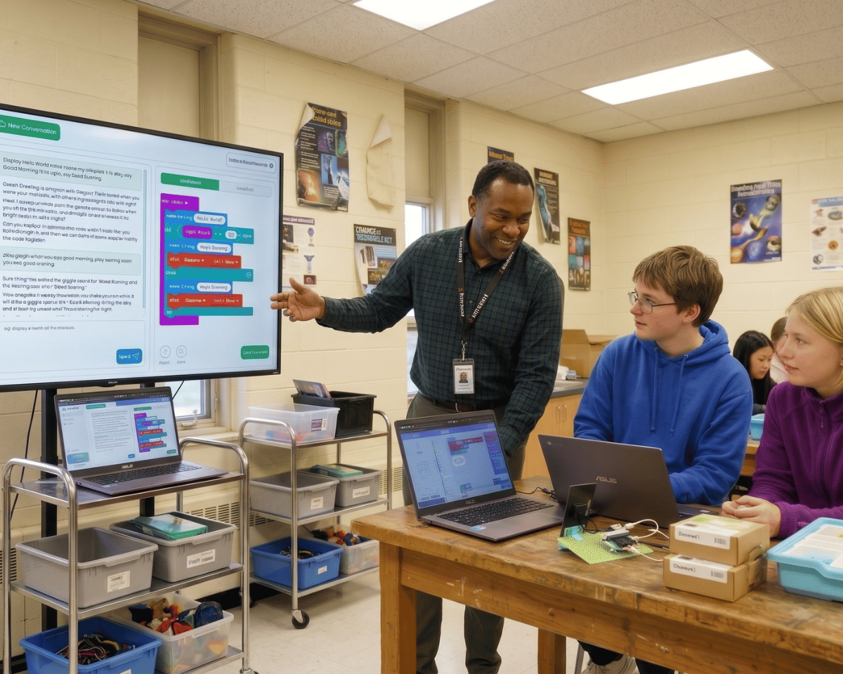 Micro Chat Code MicroChat — AI Coding Assistant for micro:bit | Forward Education